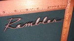CB05 Amc Rambler Classic Glove Box Emblem Vintage 1961-2 #3458138 Cross Country. Fixed Price $39.99.