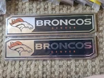 One Denver Broncos Fanmats Nfl Auto Truck Emblem X 8 1/2". Fixed Price $10.99.