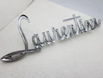 Nos 1960S Canadian Pontiac Laurentian Emblem Nameplate Badge Oem Gm Script. Fixed Price $115.00.
