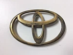 Toyota Gold Tone Logo Emblem Genuine 2 8185 Abs. Fixed Price $17.99.