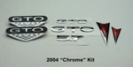 2004 Pontiac Gto Exterior Badge Kit Front Bumper Rear Emblems Chrome. Fixed Price $149.00.