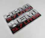 2013-2018 Dodge Ram Hemi 5.7 Liter Emblems Front Fender Badges Nameplate Symbol. Fixed Price $18.99.