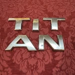 2004-2015 Nissan Titan V8 Sl 4X4 Emblem Letters Rear Tailgate Chrome. Fixed Price $19.00.