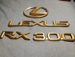 99 01 02 03 Lexus RX300 Rear Lid Chrome Emblem Logo Badge Sign Oem Set. Fixed Price $55.00.