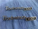 Dodge Tradesman 100 Emblem **set Of 2**. Fixed Price $18.95.