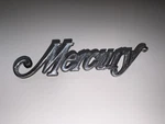 Original Mercury Script Emblem Metal Badge Ornament D54B-66 42550-AA. Fixed Price $19.99.