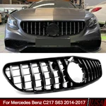 Gt Front Grille Chrome+black Fit For Mercedes C217 S63 S65 Coupe 2014-2017. Fixed Price $288.79.