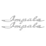 Dynacorn EM2171 "impala" Script Rear Quarter Panel Emblems. Fixed Price $120.71.