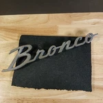 1966-1967 Ford Bronco Side Emblem Script Oem C7TB-16098-B Fomoco. Fixed Price $29.11.