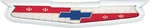 1958 Impala Bel Air Biscayne; Hood Emblem And Base Assembly; 6 Cylinder. Fixed Price $113.99.