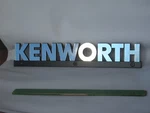 - New Genuine Chrome Kenworth Truck 14" Wordmark Emblem Name Plate Metal Logo. Fixed Price $289.95.