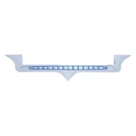 United Pacific 37822 Hood Emblem, Chrome, With 14 Light Bar, Blue Led/clear. Fixed Price $67.53.