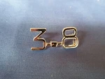 Jaguar "3.8" Boot Badge Fits Mark BD27195. Fixed Price $33.51.