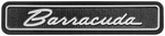 1971-74 Plymouth; Barracuda Dash Emblem Assembly; Base And Insert; Two-pin Style. Fixed Price $39.99.