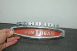 Used Genuine Ford 100 C5TB-16720-C Twin I-beam Hood Emblem Red 1965 1966 #1. Fixed Price $65.00.