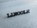 Lincoln Oem Chrome Black Metal 3/8" Emblem Badge Logo Name E1WE-5442550-AB Vnt. Fixed Price $19.99.