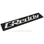 Greddy Logo Intake Plenum Metal Emblem Plaque Badge Trust Genuine Part. Fixed Price $34.99.