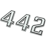 Oer EM2473T 1969-72 Oldsmobile Cutlass, 1969-71 442; Trunk Emblem Set;. Fixed Price $34.99.