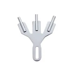 United Pacific 110861 Stainless Steel Three Flag Holder. Fixed Price $23.99.