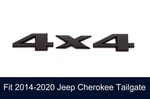2014-2020 Jeep Cherokee Black 4X4 Rear Tailgate Emblem Badge Nameplate Oem Mopar. Fixed Price $18.99.