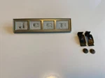 1972 Wagoneer Front Grille "jeep" Badge Emblem Oem With Hardware. Fixed Price $59.99.