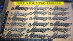 (2) Vintage Mercury 70'S Emblem Decal D54B 66 42550 Aa 5977. Fixed Price $10.00.