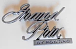 Grand Prix By Pontiac Trunk Emblem, Badge. 4-PIN. 9622475.. Fixed Price $19.99.