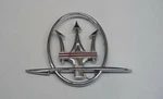 04-17 Maserati Granturismo Quattroporte Left Side Red Stripe Emblem 89095600 Oe. Fixed Price $25.00.
