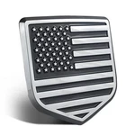 Zhizhong Rear Tailgate Emblem, American Flag Badge 09-18, Silver Black. Fixed Price $44.99.