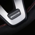 Black Steering Wheel Emblem Decal Sticker Badge Decor Logo For Amg. Fixed Price $20.99.