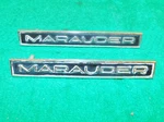1964 Mercury Park Lane S-55 Fastback Orig Lh+rh Marauder Front Fender Emblems. Fixed Price $249.00.