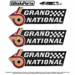 82-87 Grand National Fender Trunk Emblem Correct W/cloisonn Qty 3 Gm # 25516222. Fixed Price $239.95.
