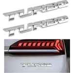 2PCS Turbo Emblem Decal, 3D Metal Badge For Auto Side Body Fender Trunk, Z. Fixed Price $11.99.