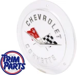 Us Made 1958-1960 Corvette Front Rear Emblem Badge Silver Cross Flags C1 New. Fixed Price $95.98.