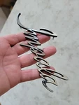 Nos 1969 Chevrolet Impala Front Fender Script Emblem. Fixed Price $100.00.
