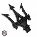 Maserati Ghibli Quattroporte Levante Front Grille Logo Emblem Badge Black Sport. Fixed Price $40.00.