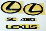 Fits Lexus SC430 Emblem Pearl Black Front Rear Trunk 2002 2003 2004 2005. Fixed Price $189.99.