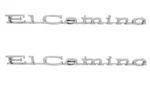1971-1975 El Camino Front Fender Emblems Set Trim Parts Made Usa. Fixed Price $111.95.