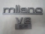 Alfa Romeo Original Bomisa Milano & 2.5 V6 Trunk Emblem. Fixed Price $75.00.