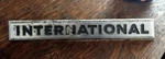International Scout Pickup Truck 1973-75 Badge Emblem 8"L X 1.1"H Oem 2754244-R1. Fixed Price $32.00.