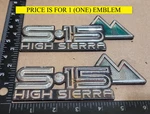 (1) Gmc Sierra S15 Truck Circa '87 Fender Emblem 15592833 6193. Fixed Price $60.00.