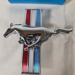 Vintage 1960'S Ford Mustang Lh Fender Emblem PT#C8ZB-16C228-C 34443. Fixed Price $19.99.