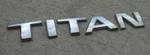 Nissan Titan Emblem Letters Badge Decal Door Rear Oem Genuine Factory Original. Fixed Price $22.79.