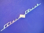 Nos 1949 1950 Pontiac Silver Streak Script Emblem 577649. Fixed Price $59.95.