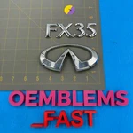 2003-2006 Infiniti FX35 Oem Factory Chrome Rear Trunk Hatch Gate Door Emblem Set. Fixed Price $29.99.