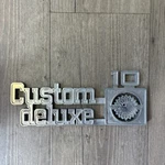 1981-1987 Chevrolet Truck Custom Deluxe 10 Front Fender Emblem 14026442 Oem. Fixed Price $29.09.