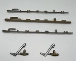 Oem Lincoln 1958 Gold Name Plate Badge Lower Back Panel Pieces Set. Fixed Price $59.00.