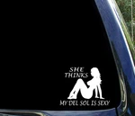 She Thinks My Del Sol Is Sexy / Funny Honda Cr-x Window Sticker Decal. Fixed Price $6.99.