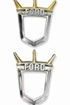 1955-1957 Ford Thunderbird T-bird Crest Emblem Retainer Pair Oem BM7325666. Fixed Price $69.99.