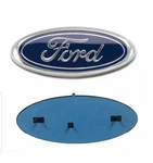 2004-2016 Ford 9" X 3.5" Blue Oval Chrome Logo Emblem Fits: Grille & Tailgate. Fixed Price $19.99.